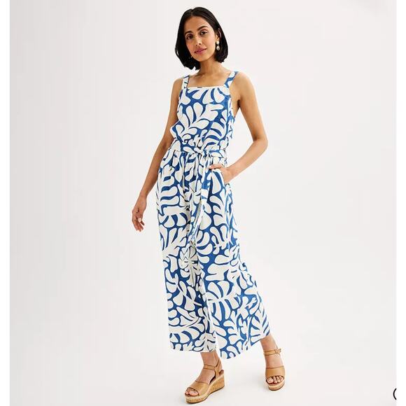 NWT botanical blue summer jumper plus size XXL - Picture 1 of 5